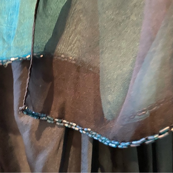 Shahani Couture ombré chiffon evening gown size 18 - Picture 9 of 15